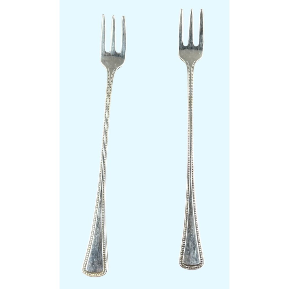 Vintage 60s Oneida Ltd 1881 Rogers Silverplate Cocktail Forks MCM USA Made Lot 2